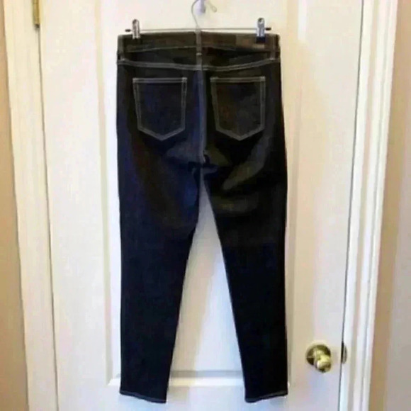 Ralph Lauren Premier Skinny Jeans Ankle Cropped Black Contrast Stitch Size 2 - Picture 5 of 15